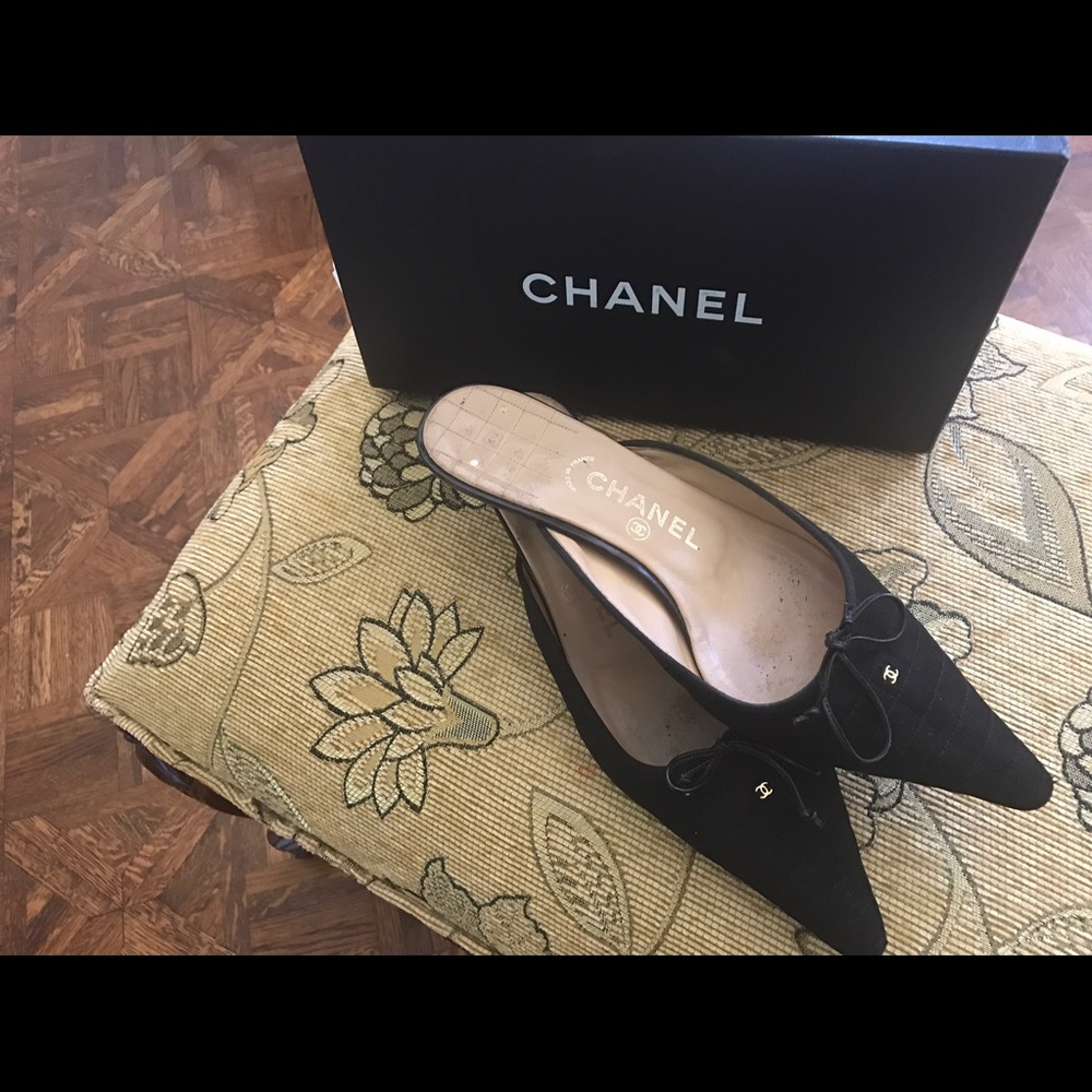 Chanel Flats New size 10.5 black comfy